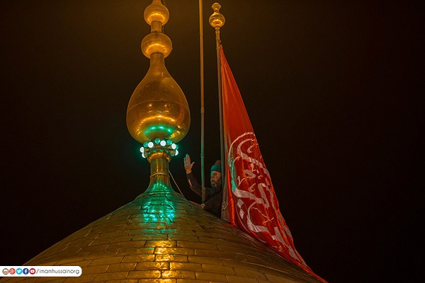 Moharram:sostituite bandiere dei sacri mausolei di Karbala + FOTO