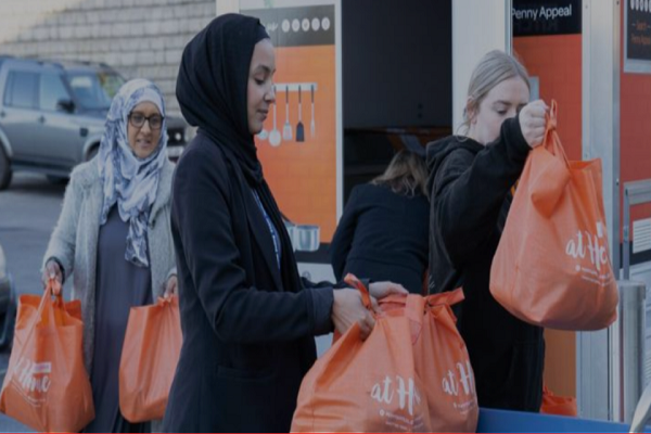 British Muslims doing charity work