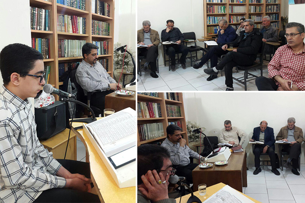 تلاوت «ابراهیم آهور» در جلسه دارالقرآن بنی‌هاشم