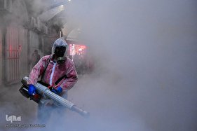 ضدعفونی بازار بزرگ تبریز با دستگاه‌های حرارتی