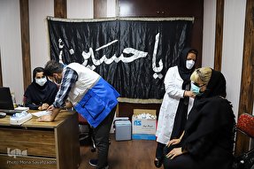عکس | هیئتی که تبدیل به مرکز واکسیناسیون شد