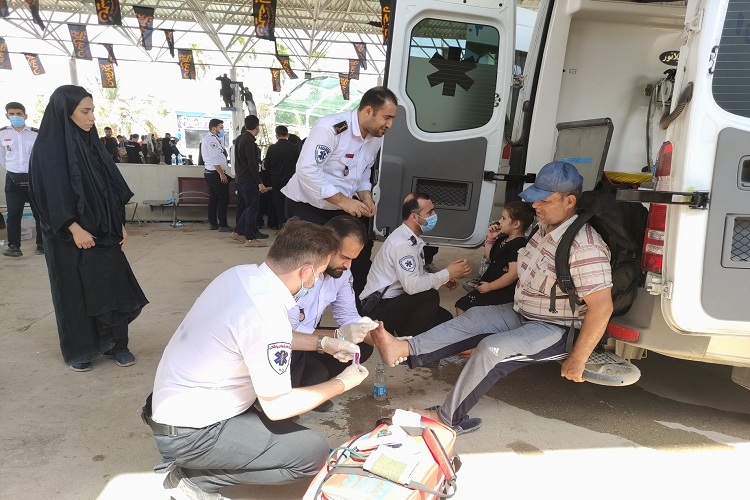 تیم عملیاتی اورژانس گیلان در مرز خسروی تیم عملیاتی اورژانس گیلان در مرز خسروی