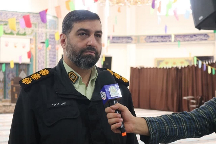 سرهنگ ایمان جهاندیده معاون تبلیغات و روابط عمومی عقیدتی سیاسی فرماندهی انتظامی گیلان