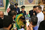 عکس | استقبال از کاروان «زیر سایه خورشید» در آستان سیدجلال‌الدین اشرف
