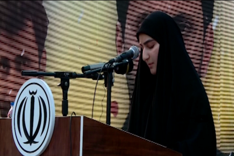 زینب سلیمانی دختر سردار شهید حاج قاسم سلیمانی