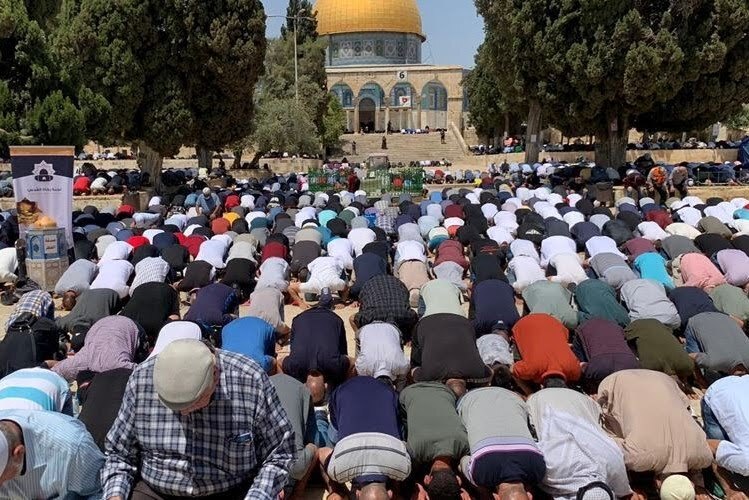 برگزاری نماز جمعه در مسجدالاقصی + فیلم و عکس