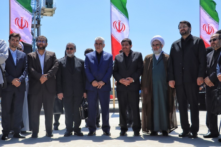 افتتاح راه آهن رشت به کاسپین با حضور محمد مخبر