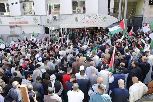 برگزاری تجمع حمایت از فلسطین در الجزایر