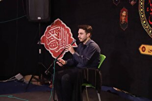عزاداری زائران در خیمه قرارگاه قرآنی اربعین + عکس