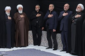 مراسم عزاداری شب شهادت حضرت زهرا (س) در حسینیه امام خمینی(ره)