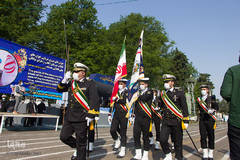 رژه خودرویی روز ارتش در رشت