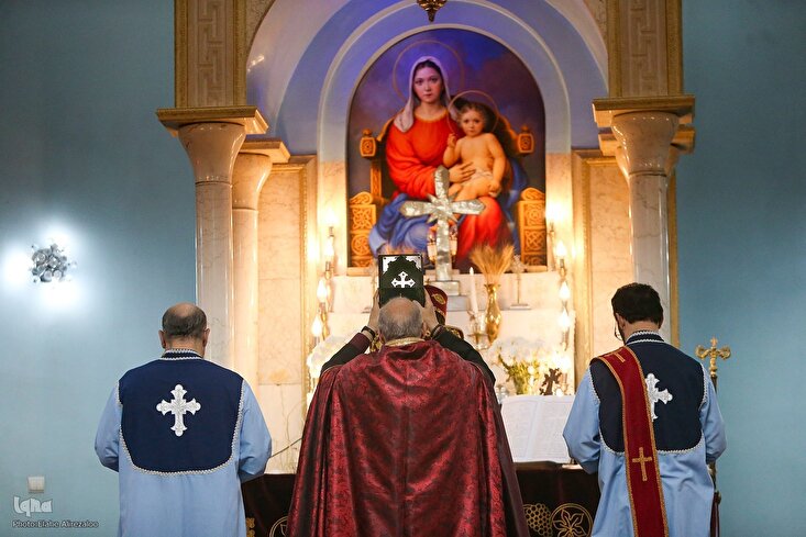 Tahran’daki Targmanchats Kilisesi'nde yeni yıl kutlaması